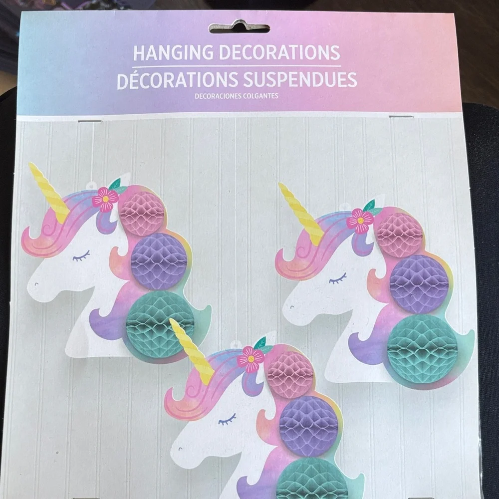 Enchanted Unicorn Honeycomb Party Decorations